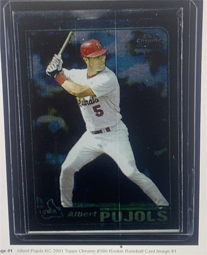 2001 Topps Chrome #596 Albert Pujols Rookie Card Late Addition — front