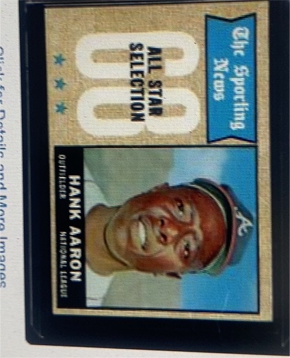 1968 Topps #370 Hank Aaron — front