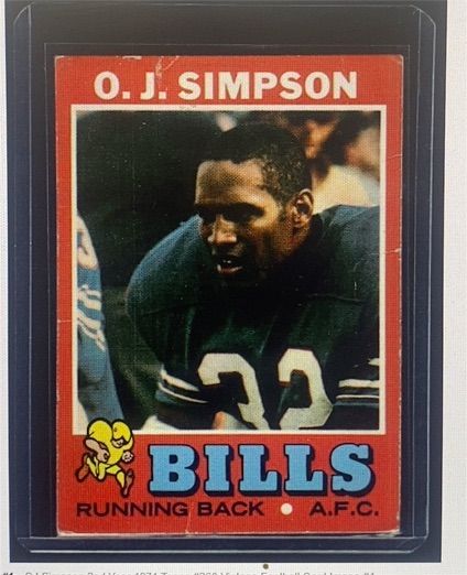 1971 Topps #260 O.J. Simpson — front