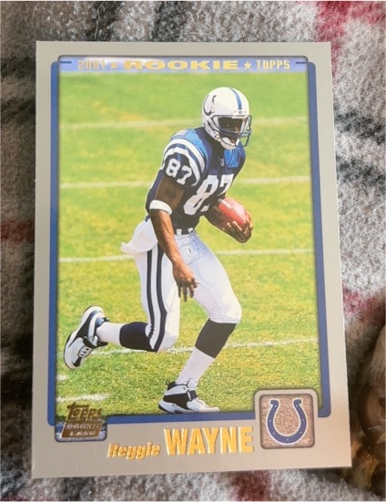 2001 Topps #344 Reggie Wayne Rookie — front