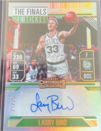 2024 Panini Contenders The Finals Ticket Larry Bird — front