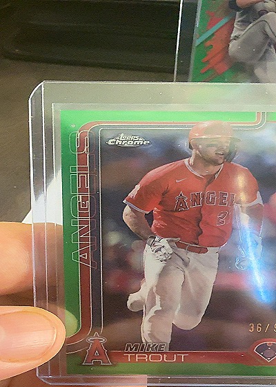 2025 Topps Chrome #100 Mike Trout — front