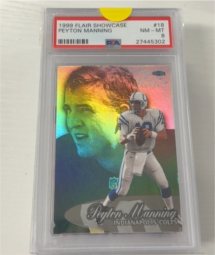1999 Fleer Flair Showcase #18 Peyton Manning — front