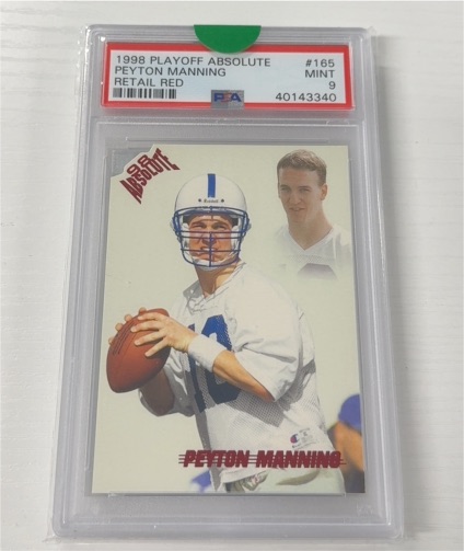 1998 Playoff Absolute #165 Peyton Manning Retail Red — front
