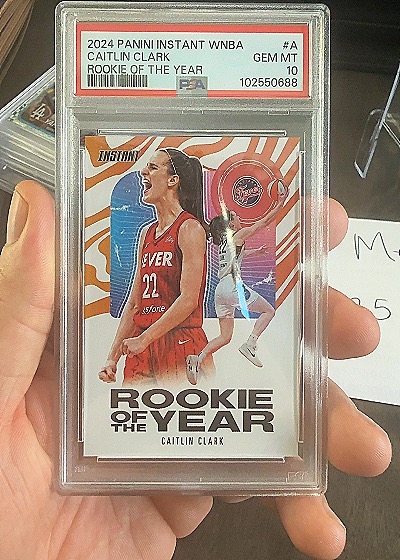 2024 Panini Instant WNBA #A Caitlin Clark Rookie of the Year — front