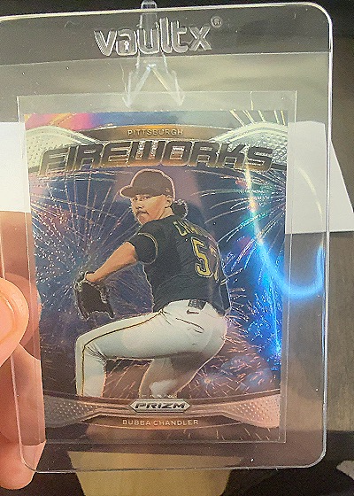 2025 Panini Prizm #20 Bubba Chandler Fireworks — front