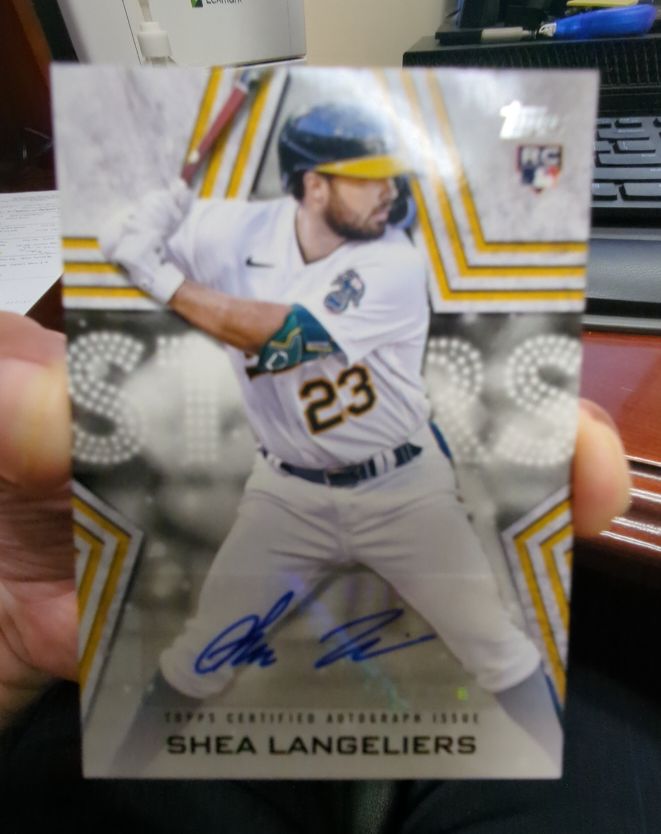 2023 Topps Series 1 Baseball Stars Autographs #BSA-SL Shea Langeliers — front