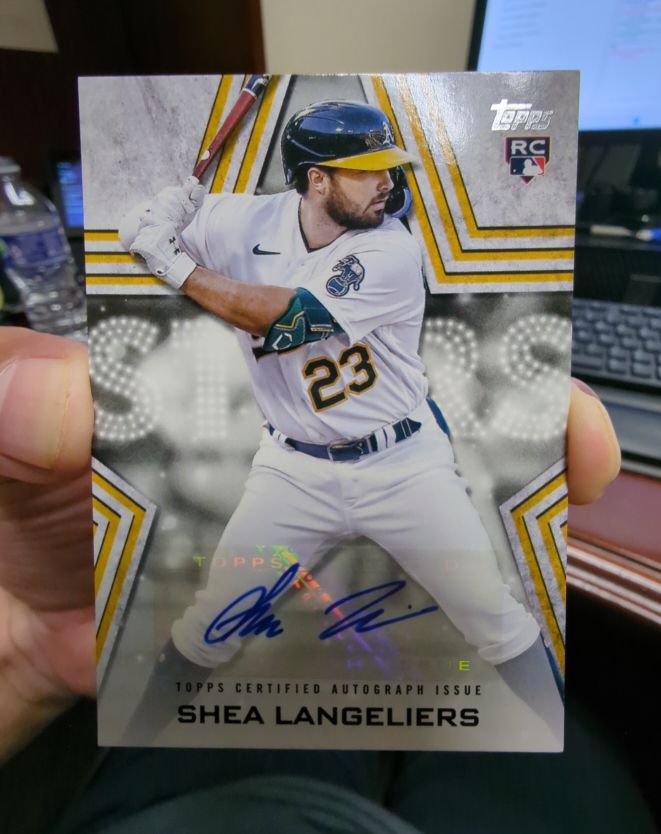 2023 Topps Series 1 Baseball Stars Autographs #BSA-SL Shea Langeliers — front