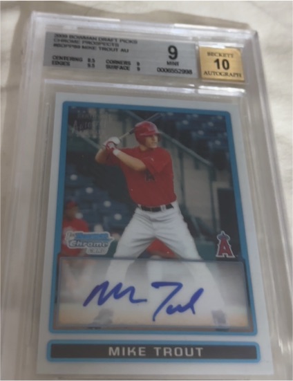 2009 Bowman Chrome Draft Picks & Prospects #BDPP89 Mike Trout — front