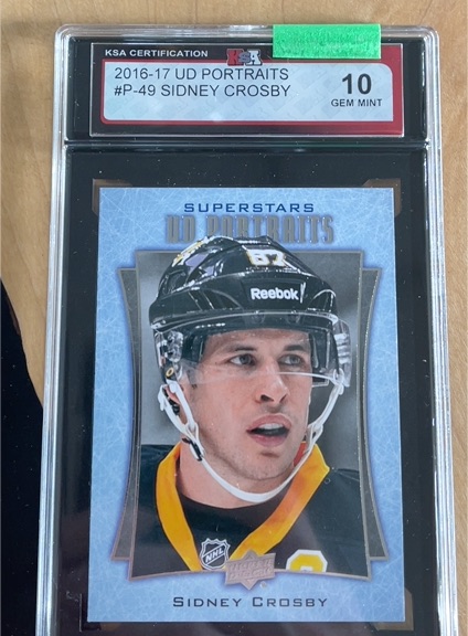 2016-17 Upper Deck UD Portraits #P-49 Sidney Crosby — front