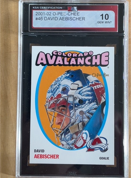 2001-02 O-Pee-Chee #46 David Aebischer — front