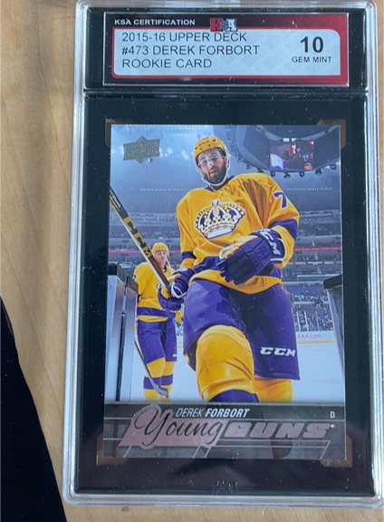 2015-16 Upper Deck #473 Derek Forbort Young Guns Rookie Card — front