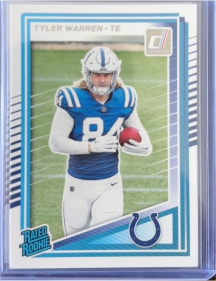 2025 Donruss Rated Rookie #RR Tyler Warren — front