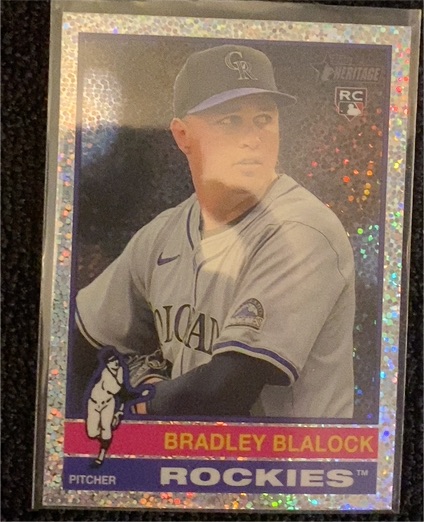 2025 Topps Heritage Chrome #351 Bradley Blalock — front