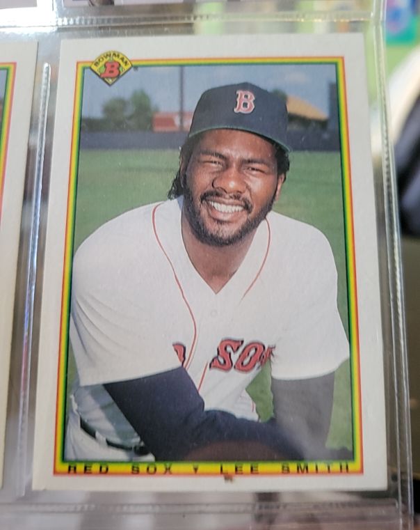 1990 Bowman #263 Lee Smith Boston Red Sox — front