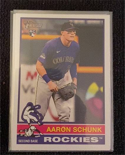 2025 Topps Heritage #90 Aaron Schunk — front