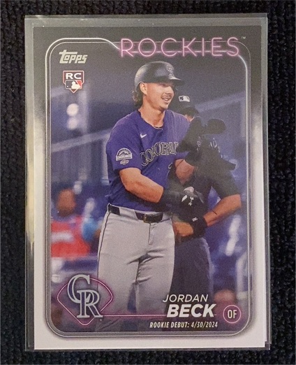 2024 Topps Update Series #US198 Jordan Beck Rookie Debut — front