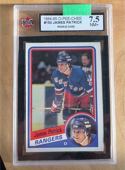 1984-85 O-Pee-Chee #150 James Patrick — front