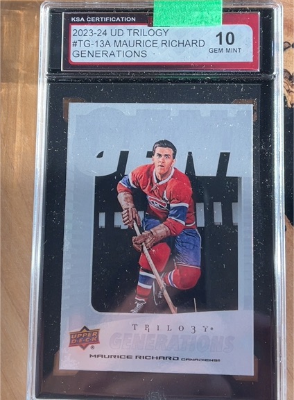 2023-24 Upper Deck Trilogy #TG-13A Maurice Richard Generations — front