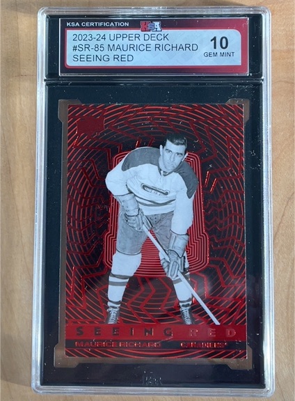 2023-24 Upper Deck #SR-85 Maurice Richard Seeing Red — front