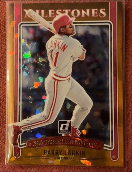 2025 Donruss Milestones #18 Barry Larkin — front
