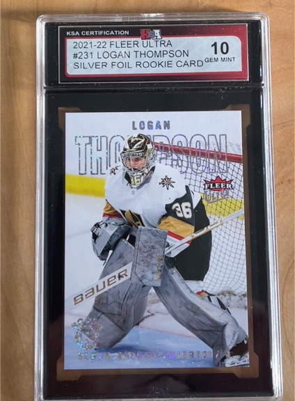 2021-22 Fleer Ultra #231 Logan Thompson Silver Foil Rookie Card — front