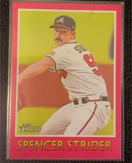 2024 Topps Heritage 1975 Baseball Sensations #75BS-17 Spencer Strider — front