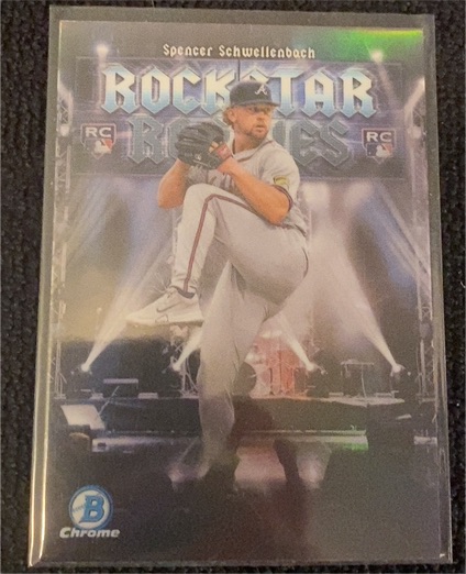 2025 Bowman Chrome #RR-19 Spencer Schwellenbach Rockstar Rookies — front