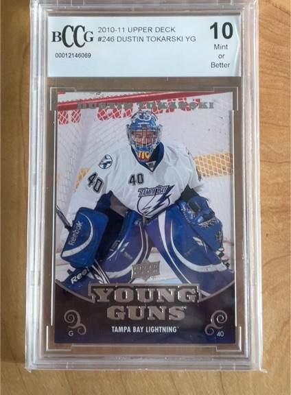 2010-11 Upper Deck #246 Dustin Tokarski Young Guns — front