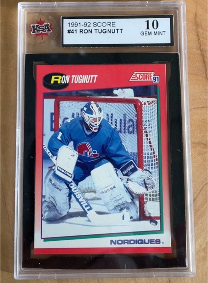 1991-92 Score #41 Ron Tugnutt — front