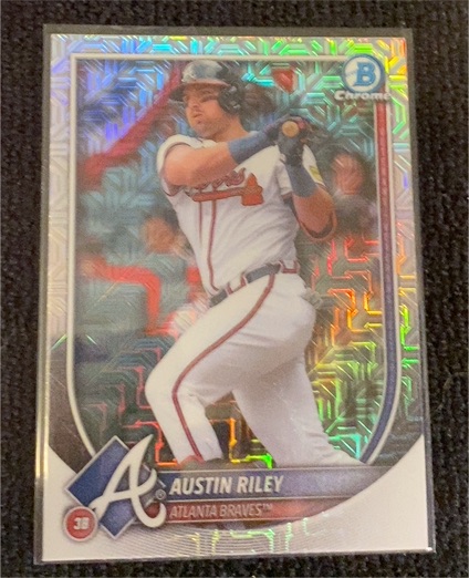 2025 Bowman Chrome #25 Austin Riley — front