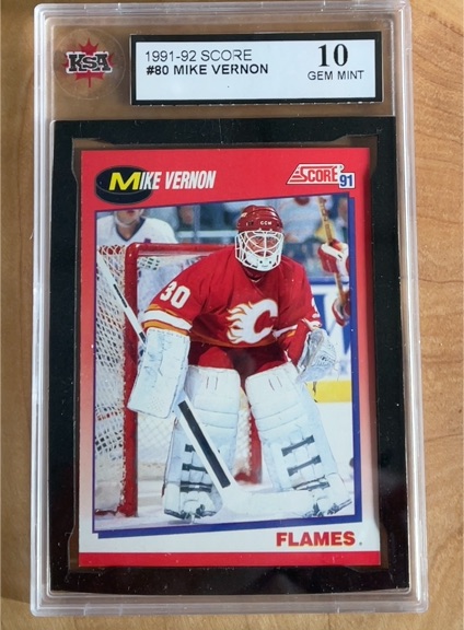 1991-92 Score #80 Mike Vernon — front