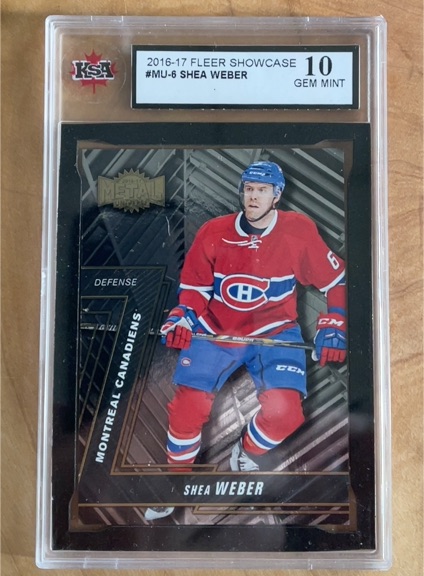 2016-17 Fleer Showcase #MU-6 Shea Weber — front