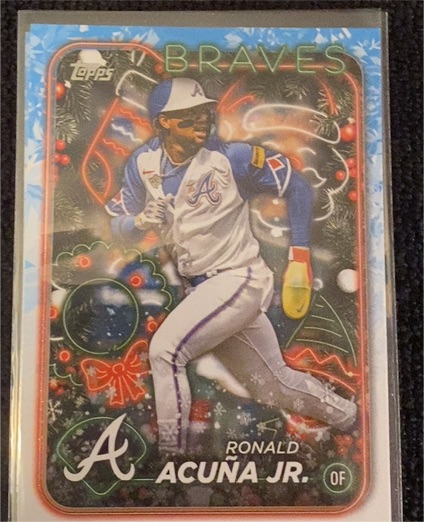 2024 Topps Holiday #H100 Ronald Acuña Jr. — front