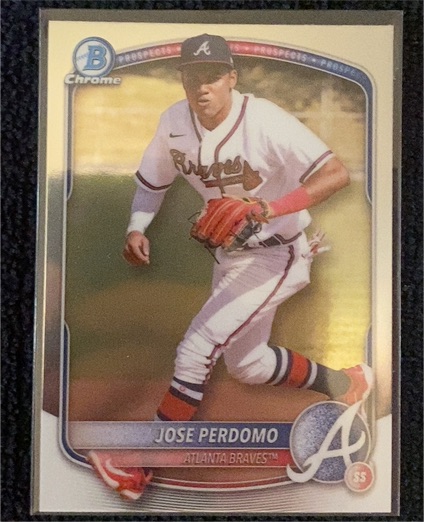 2025 Bowman Chrome #BCP-106 Jose Perdomo — front