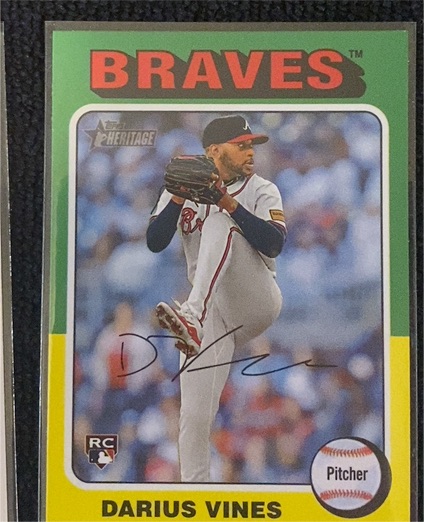 2024 Topps Heritage High Number #650 Darius Vines — front