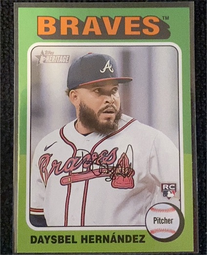 2024 Topps Heritage #250 Daysbel Hernández — front