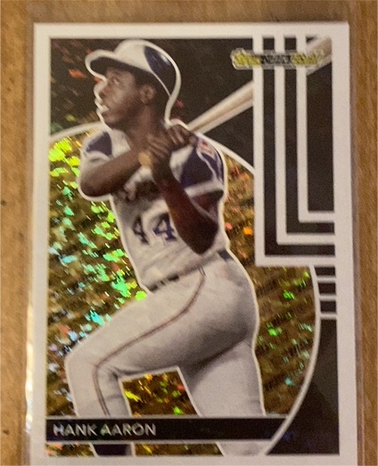 2024 Topps Update #BG-22 Hank Aaron Topps Black Gold — front