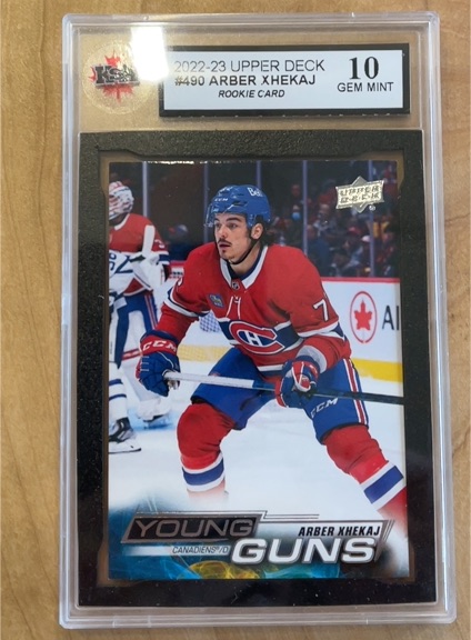 2022-23 Upper Deck #490 Arber Xhekaj Young Guns Rookie Card — front