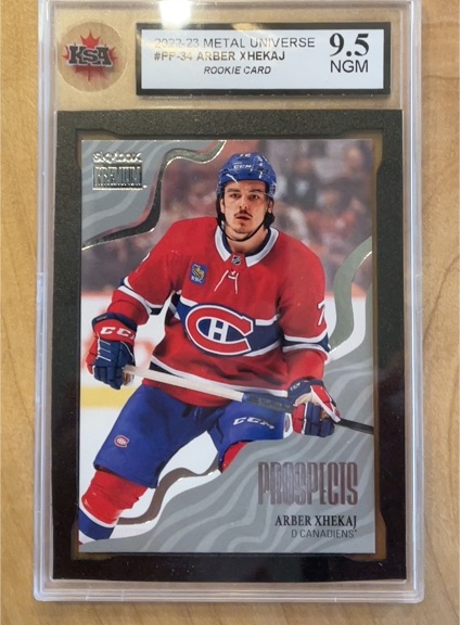 2022-23 Upper Deck Skybox Metal Universe Premium Prospects #PP-34 Arber Xhekaj — front