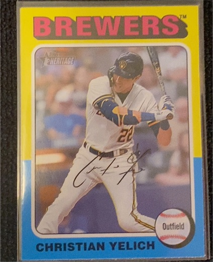 2024 Topps Heritage #369 Christian Yelich — front