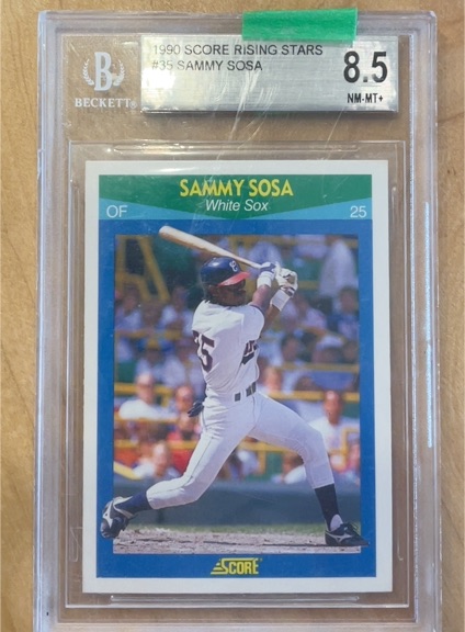 1990 Score Rising Stars #35 Sammy Sosa — front