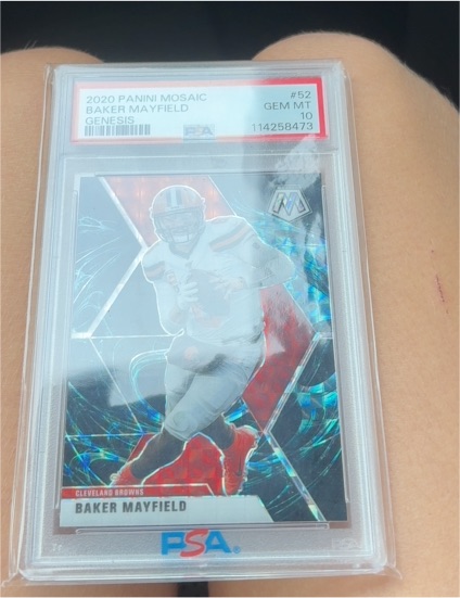 2020 Panini Mosaic #52 Baker Mayfield Genesis — front