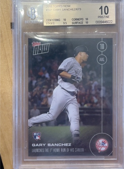 2016 Topps Now #341 Gary Sanchez — front