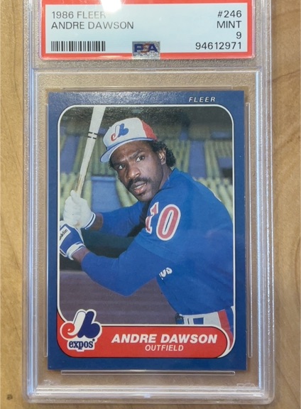 1986 Fleer #246 Andre Dawson — front