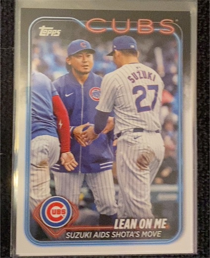 2024 Topps Update #US205 Lean On Me: Suzuki Aids Shota's Move — front
