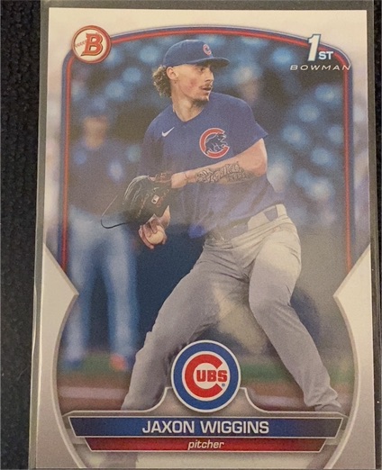 2023 Bowman Draft #BD-50 Jaxon Wiggins — front