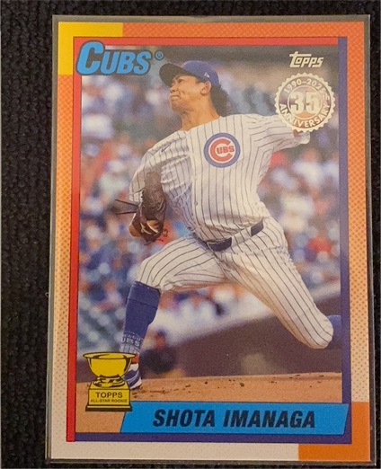 2025 Topps Series 1 #T90-85 Shota Imanaga 1990 Topps 35th Anniversary Insert — front
