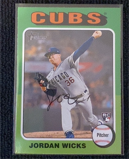 2024 Topps Heritage #390 Jordan Wicks — front