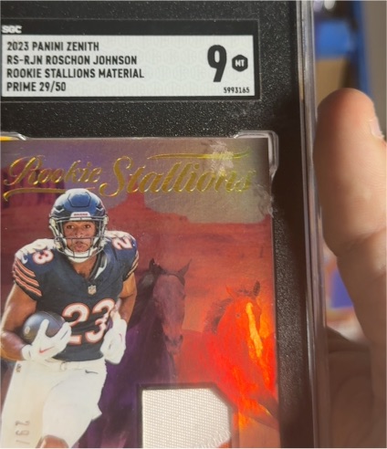 2023 Panini Zenith RS-RJN Roschon Johnson Rookie Stallions Prime #29/50 — front